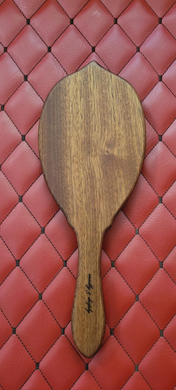 il_fullxfull.8029768802_4a4h.jpg Nouveau Peacock Sapele Wood Paddle: Vanity Hand Mirror Hairbrush-Inspired Discipline Tool