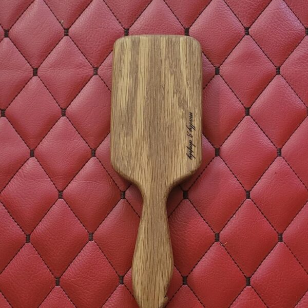 il_fullxfull.8063393726_cbuk.jpg The Rebecca - Reclaimed Oak Vintage Hairbrush Kink Spanking Paddle