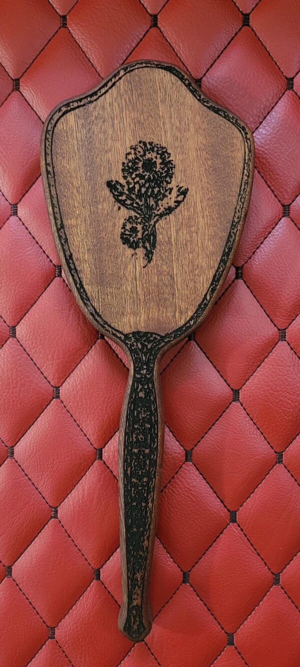 Sapele Wood Vanity Paddle – Vintage Hairbrush Inspired Impact Tool