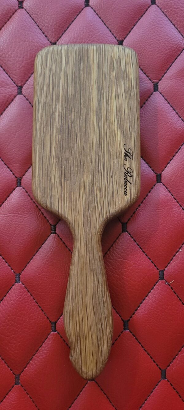 il_fullxfull.8111312107_59eo.jpg The Rebecca - Reclaimed Oak Vintage Hairbrush Kink Spanking Paddle