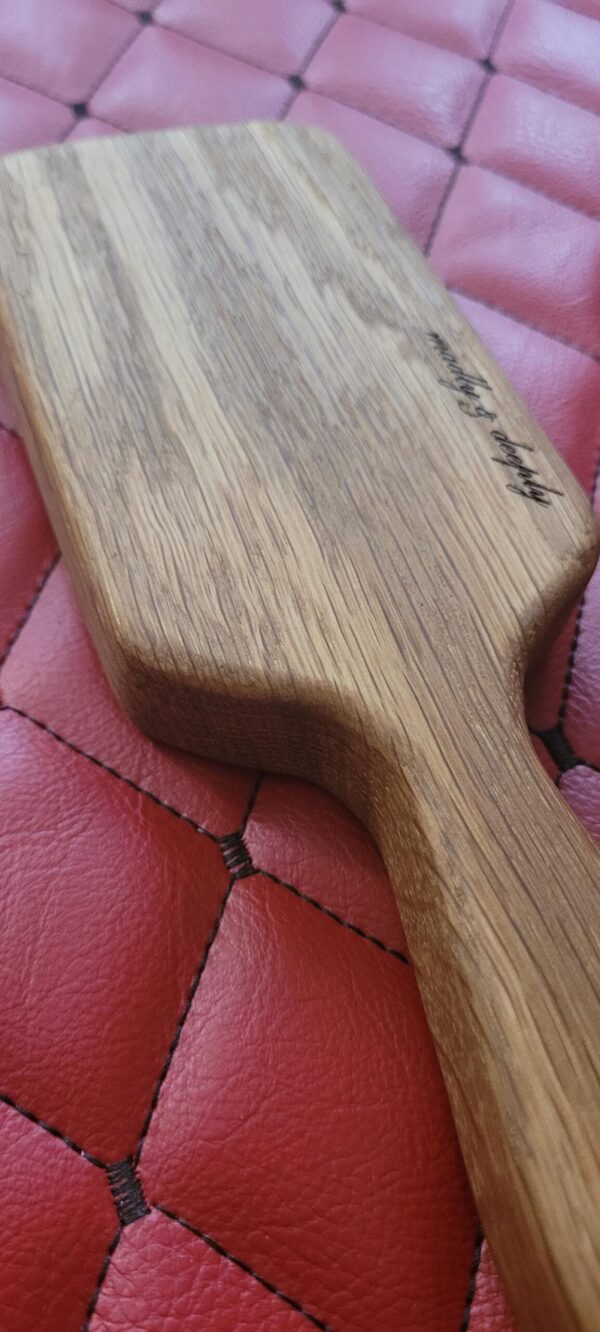 il_fullxfull.8111312113_cemh.jpg The Rebecca - Reclaimed Oak Vintage Hairbrush Kink Spanking Paddle