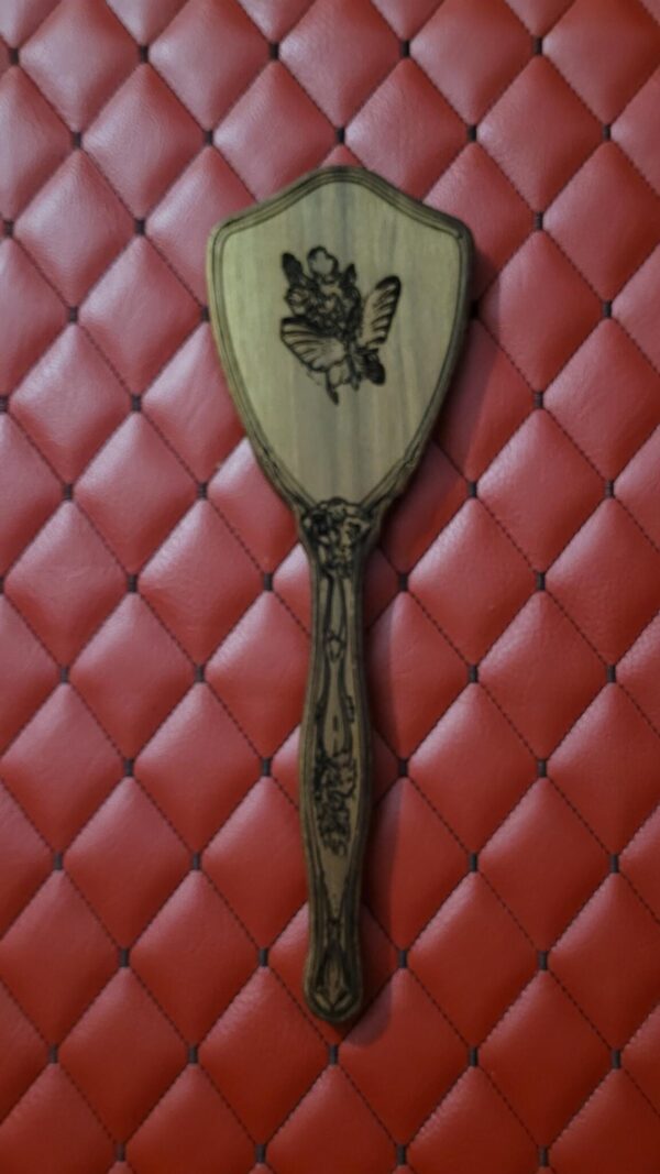 il_fullxfull.8157575396_kp8l.jpg Solid Walnut Wood Vanity Paddle – Vintage Hairbrush Inspired Impact Tool
