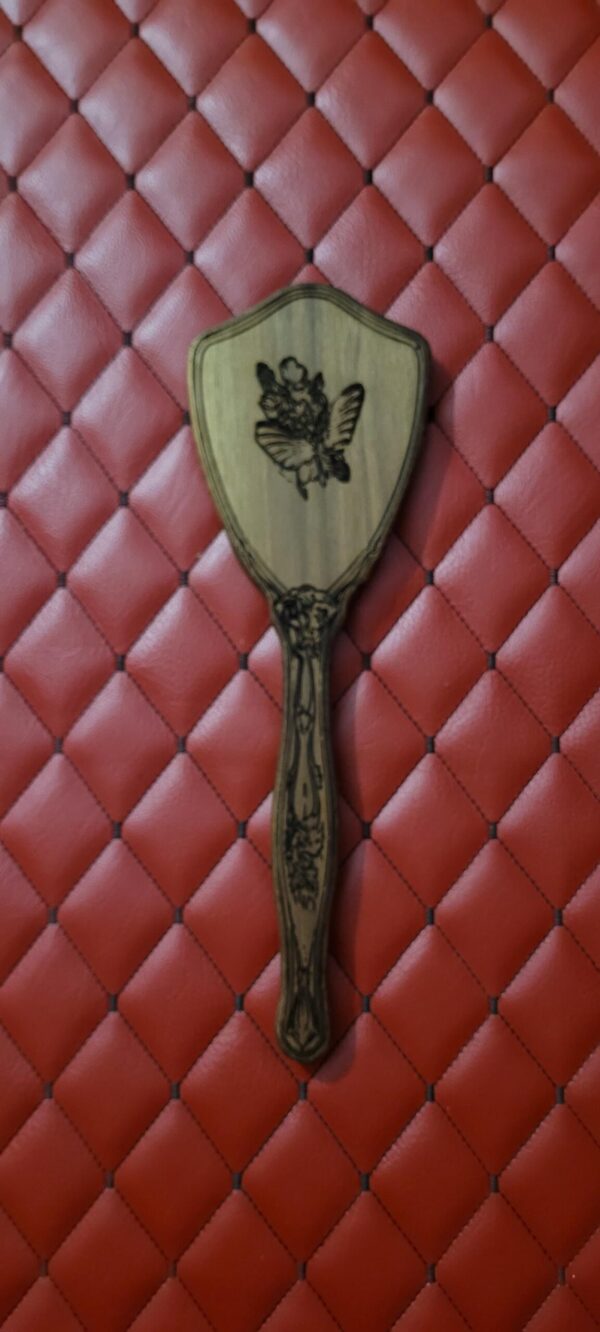 il_fullxfull.8157575396_kp8l.jpg Solid Walnut Wood Vanity Paddle – Vintage Hairbrush Inspired Impact Tool