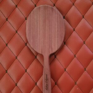 Medium Round Handcrafted Purpleheart Wood Paddle – Hairbrush Style, 12oz