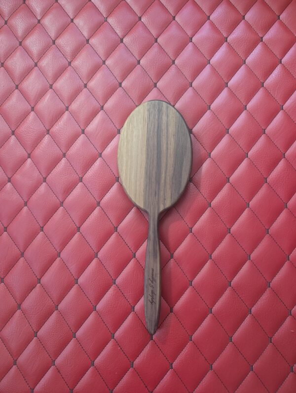 il_fullxfull.8390572022_mjlo.jpg Large Round Handcrafted Walnut Wood Paddle – Hand mirror style