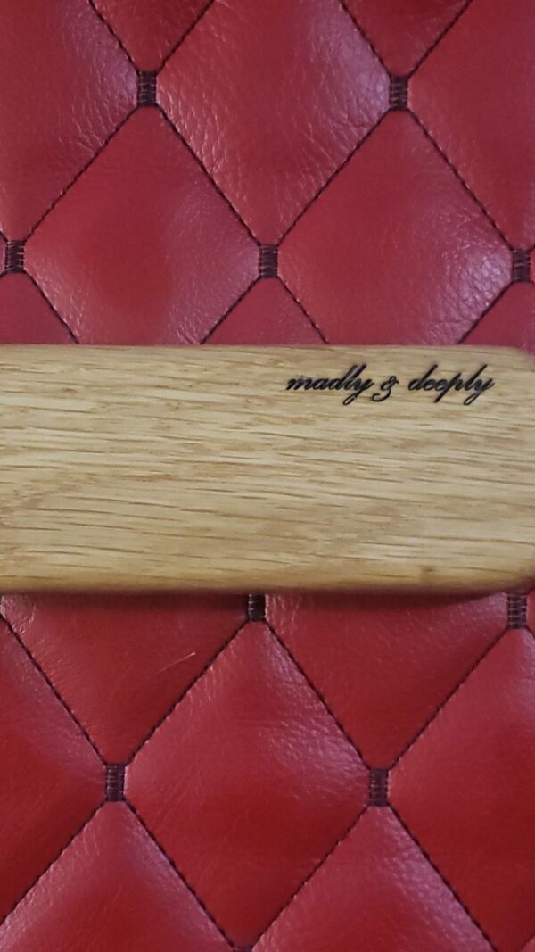 Handmade White Oak Spanking Paddle - BDSM Gear Kink Impact Play, Ergonomic Grip