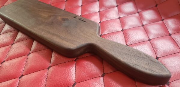 il_fullxfull.6525981302_20t5.jpg Walnut BDSM Gear Spanking Wooden Paddle: Vintage Hairbrush Style