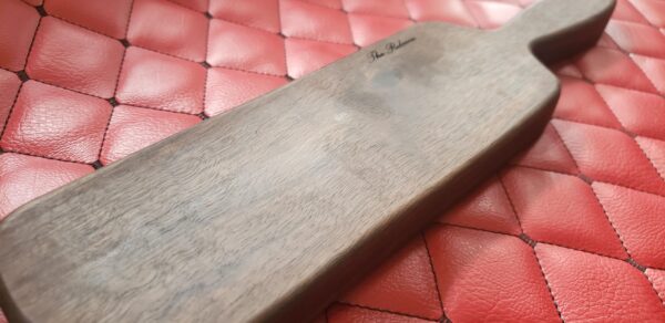 il_fullxfull.6574101043_c47f.jpg Walnut BDSM Gear Spanking Wooden Paddle: Vintage Hairbrush Style