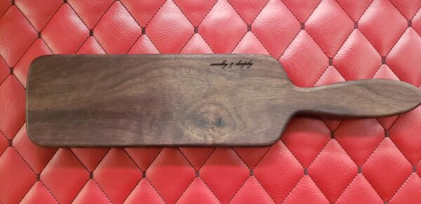 il_fullxfull.6574101053_gi0q.jpg Walnut BDSM Gear Spanking Wooden Paddle: Vintage Hairbrush Style