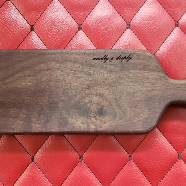 il_fullxfull.6574101053_gi0q.jpg Walnut BDSM Gear Spanking Wooden Paddle: Vintage Hairbrush Style