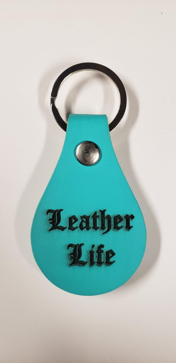 Custom BDSM Gear Key Fob – PU Vegan Leather | Kinky Engraved Keychain | Rope, Chastity, Leather, D/s Quotes