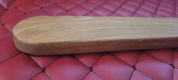 White Oak Spanking Paddle - Long Oblong Bat Handle BDSM Implement