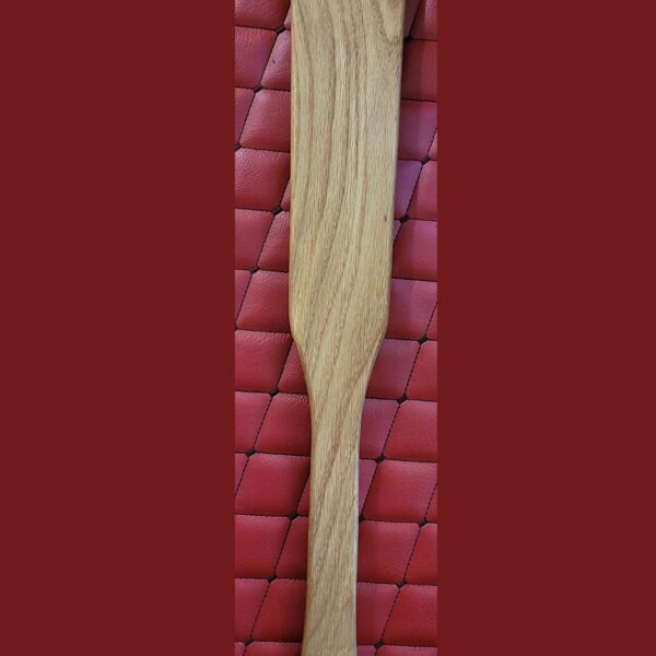 White Oak Spanking Paddle - Long Oblong Bat Handle BDSM Implement
