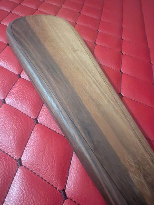 Walnut Bat Paddle – Handcrafted BDSM Gear Spanking Wooden Paddle