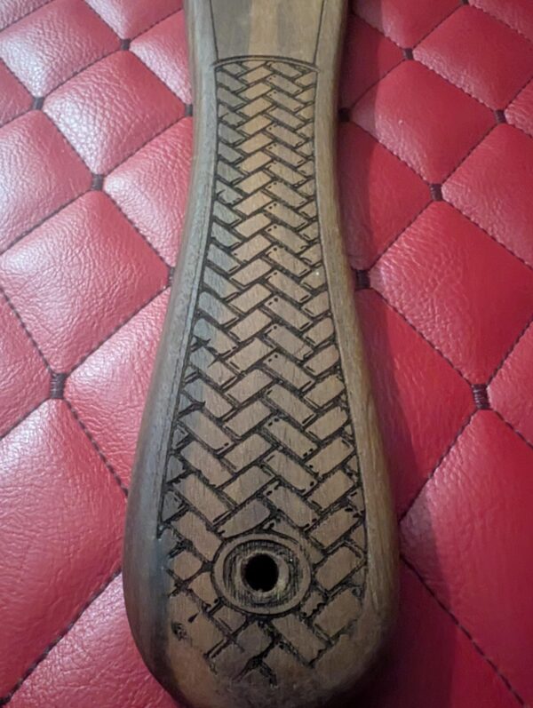 Walnut Bat Paddle – Handcrafted BDSM Gear Spanking Wooden Paddle