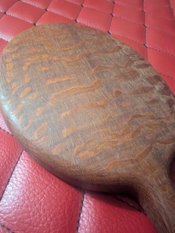 il_fullxfull.8657504980_sc78.jpg Large Round Handcrafted Leopardwood Wood Paddle – Hand mirror style