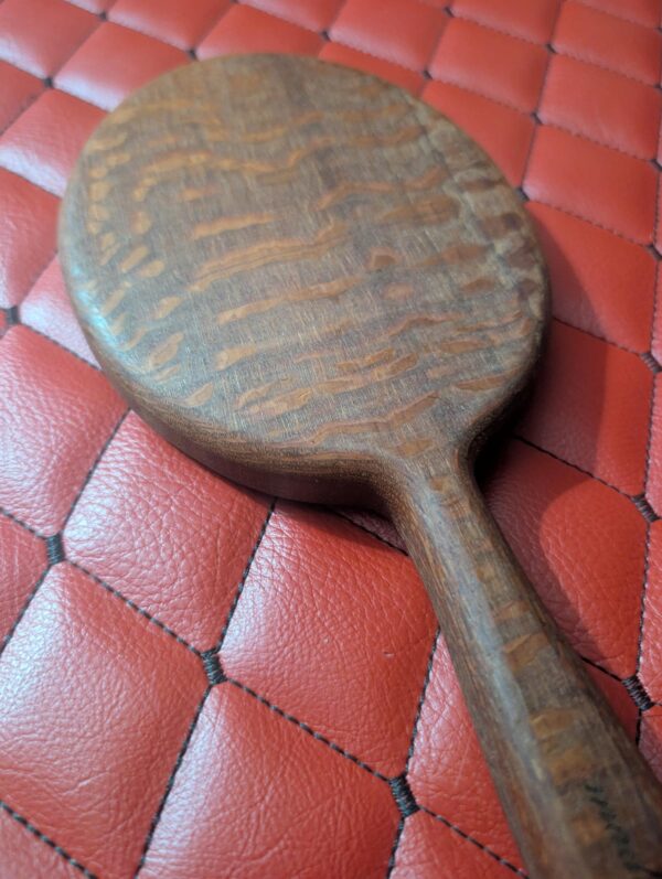 il_fullxfull.8705330943_f575.jpg Large Round Handcrafted Leopardwood Wood Paddle – Hand mirror style